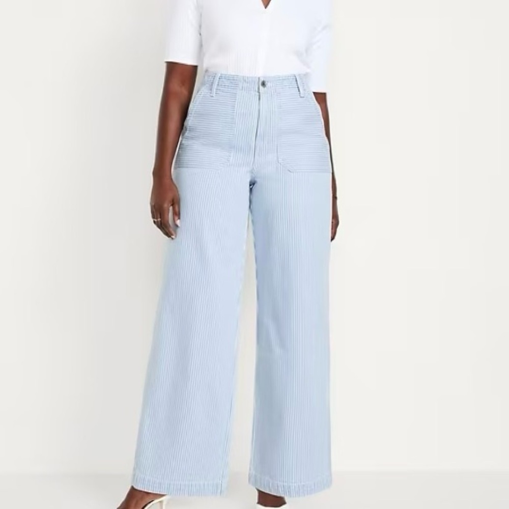 NWT old navy high waisted baggy jeans 24